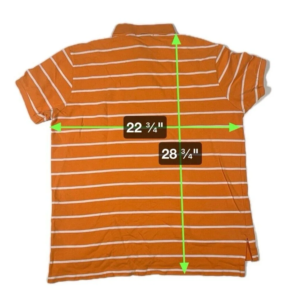 Polo Ralph Lauren Custom Fit Striped Polo Shirt Mens‎ XL Short Sleeve